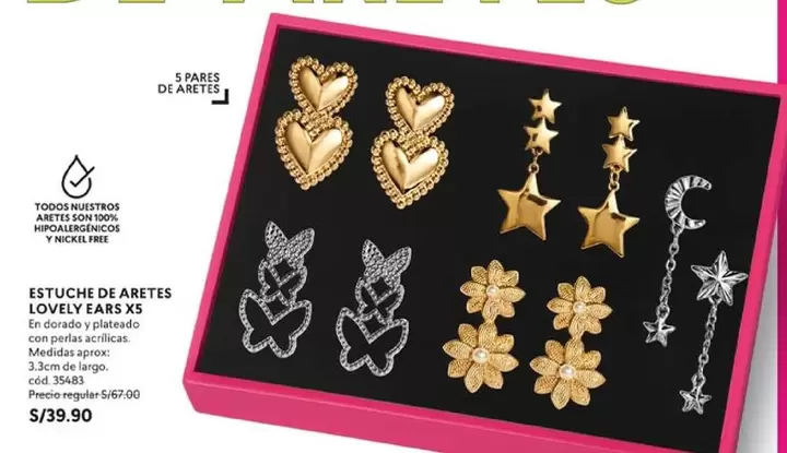 Dorado - ESTUCHE DE ARETES LOVELY EARS XS