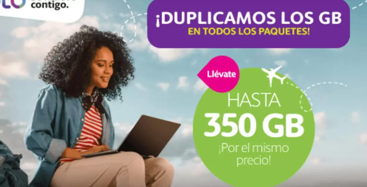 DUPLICAMOS LOS GB EN TODOS LOS PAQUETES