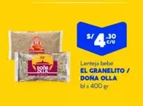 El Granelito - Lenteja bebé