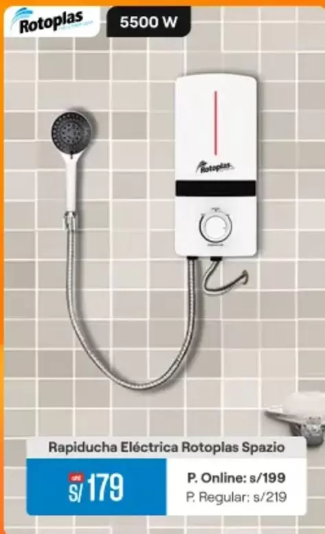 Rotoplas - Rapiducha Eléctrica Spazio