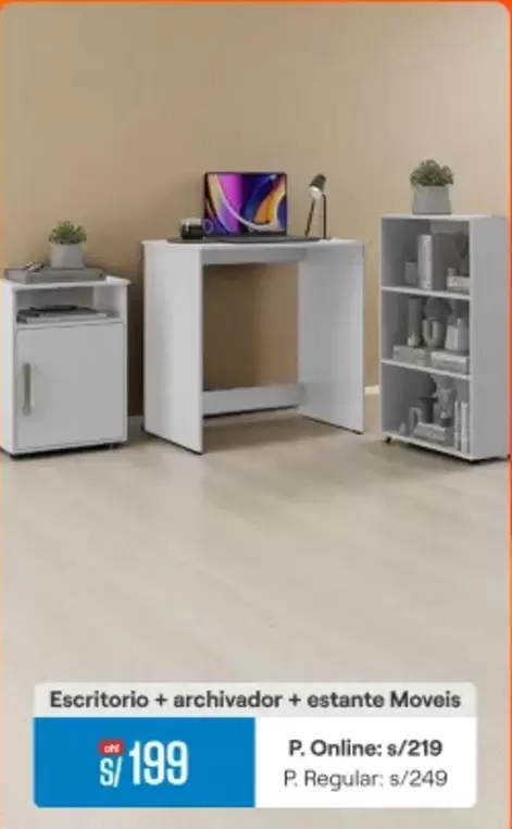 Escritorio + archivador estante Moveis