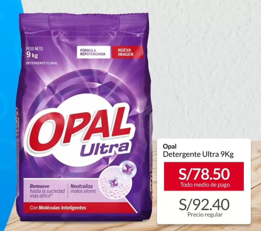 Opal - Detergente Ultra 9Kg