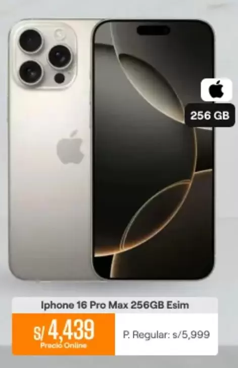 Pro    - 16 Pro Max 256GB Esim