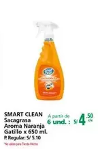 Smart - Sacagrasa Aroma Naranja Gatillo x 650 ml.