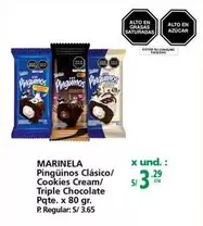 Marinela - Pingüinos Clásico/ Cookies Cream/ Triple Chocolate