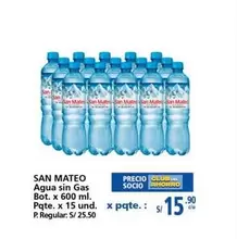 San Mateo - Agua sin Gas