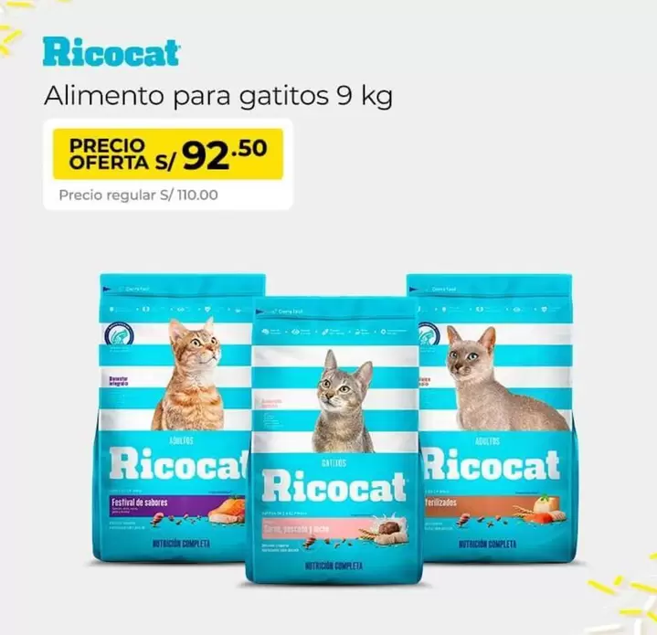 Ricocat - Alimento para gatitos 9 kg