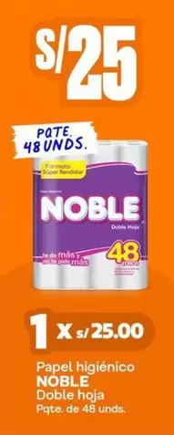 Noble - Papel higiénico Doble hoja
