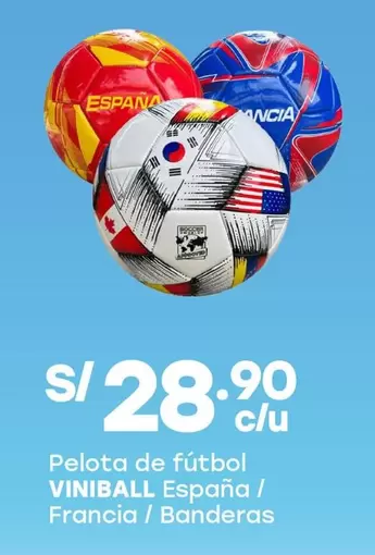 Pelota de fútbol España / Francia / Banderas