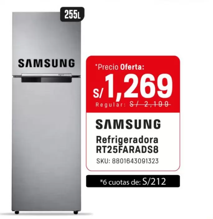 Samsung - Refrigeradora RT25FARADS8
