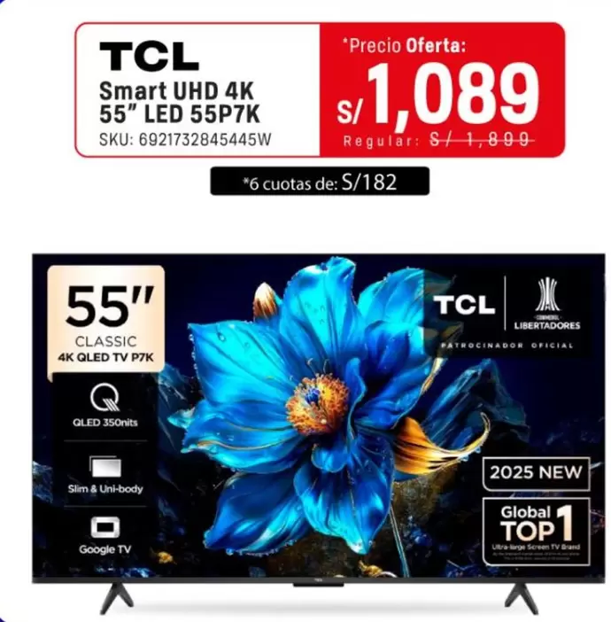 Smart -  UHD 4K 55" LED 55P7K