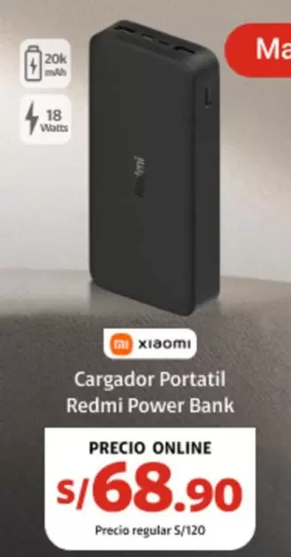 Xiaomi - Cargador Portatil Redmi Power Bank
