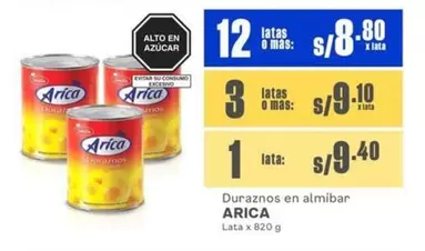 Arica - Duraznos en almibar
