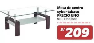 Mesa de centro cyber tabaco PRECIO UNO