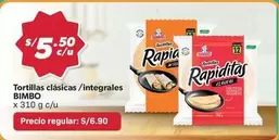 Bimbo - Tortillas clásicas/integrales