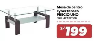 Mesa de centro cyber tabaco