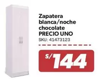 Zapatera blanca/noche chocolate