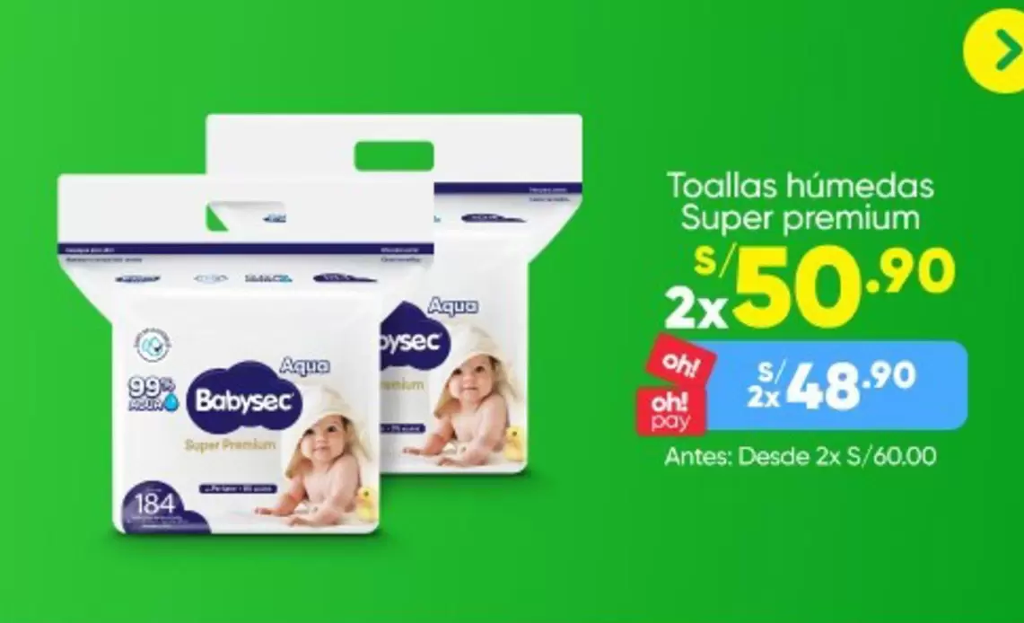 Babysec - Toallas húmedas Super premium