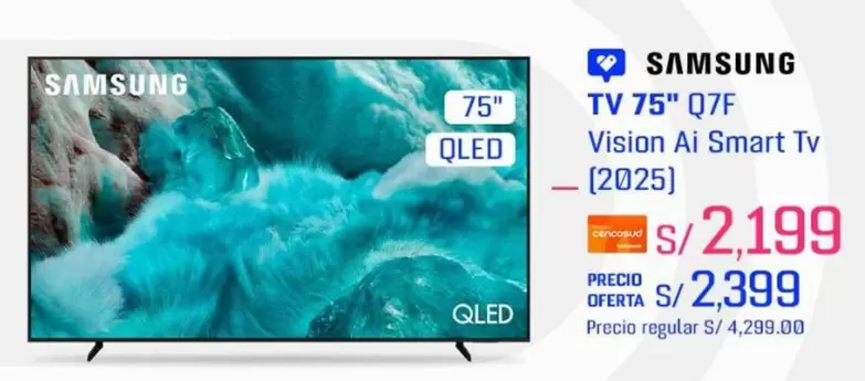 Samsung - TV 75" Q7F Vision Ai Smart Tv (2025)