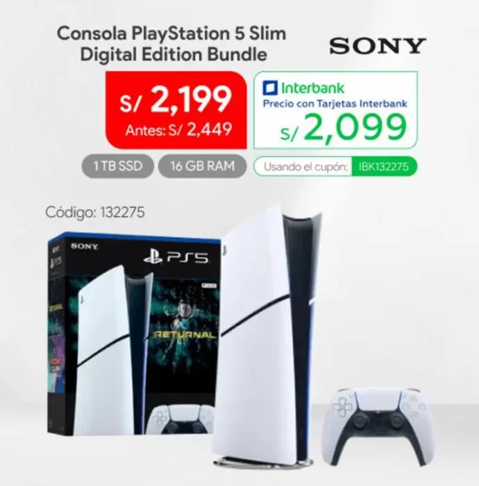 Sony - PlayStation 5 Slim Digital Edition Bundle