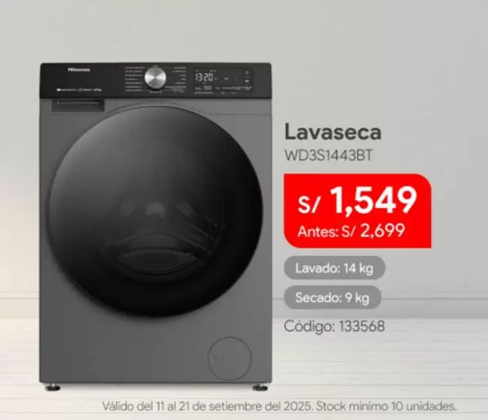 Hisense - WD3S1443BT