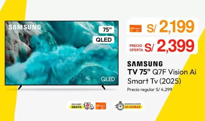 Samsung - TV 75" Q7F Vision Ai Smart Tv (2025)
