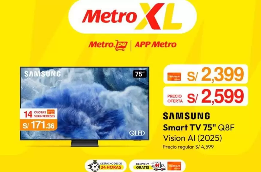 Samsung - Smart TV 75" Q8F