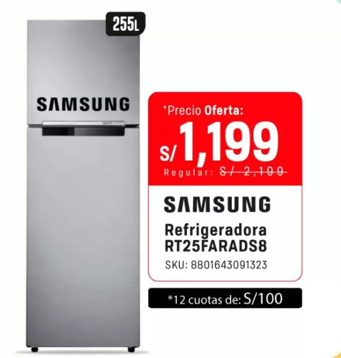 Samsung - Refrigeradora RT25FARADS8