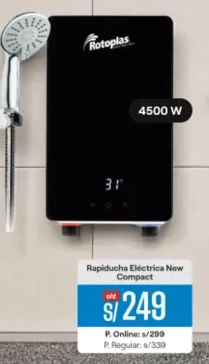 Rotoplas - Rapiducha Eléctrica New Compact