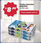 Babysec - Toallas húmedas