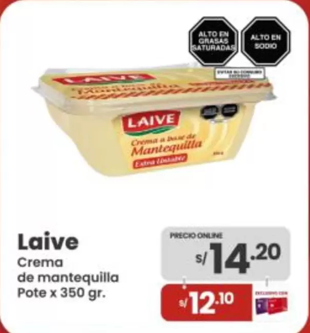 Laive - Crema de mantequilla