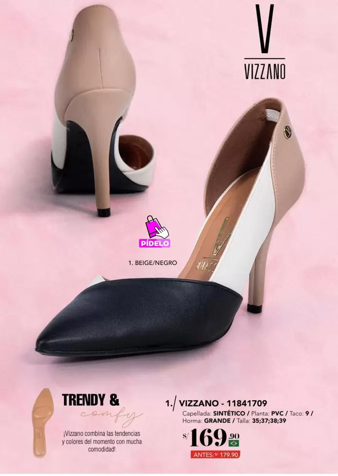 Trendy - 1. BEIGE/NEGRO