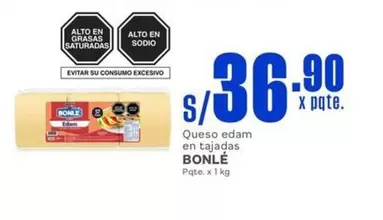 Bonlé - Queso edam en tajadas