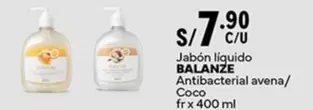Balanzé - Jabón líquido Antibacterial avena/Coco