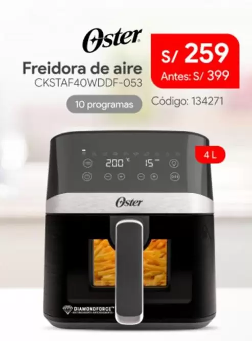 Oster - Freidora de aire CKSTAF40WDDF-053
