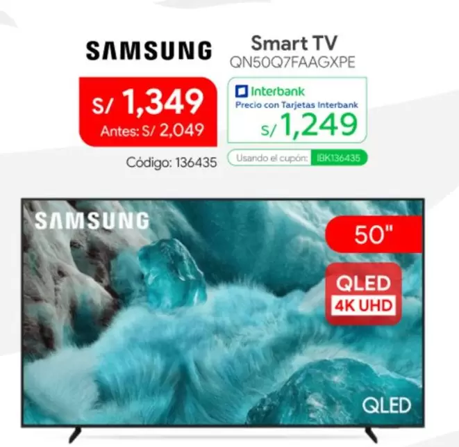Samsung - Smart TV QN50Q7FAAGXPE