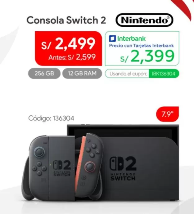 Nintendo Switch - Consola Switch 2
