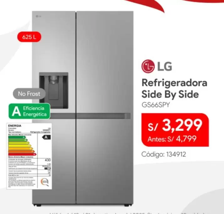 Lg - Refrigeradora Side By Side GS66SPY