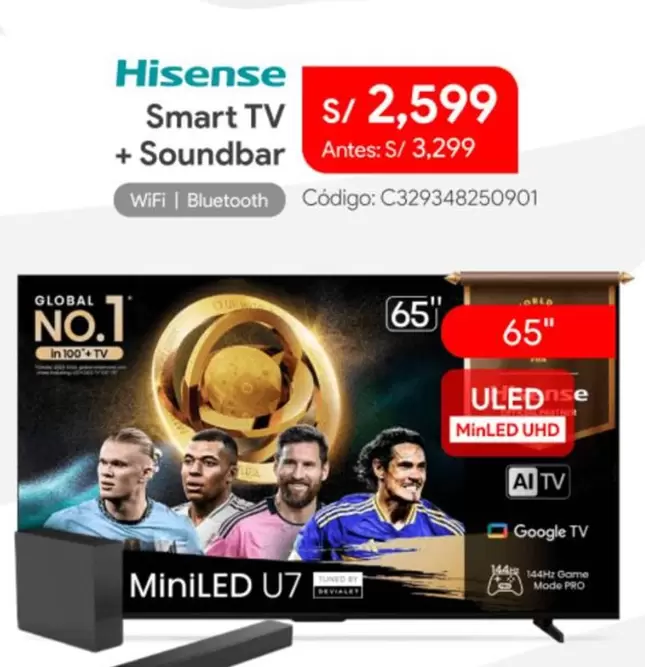 Hisense - Smart TV + Soundbar