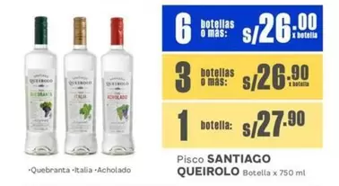 Santiago Queirolo - Pisco SANTIAGO QUEIROLO