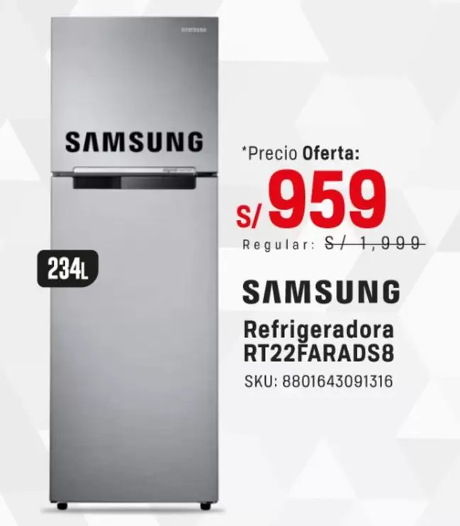 Samsung - Refrigeradora RT22FARADS8