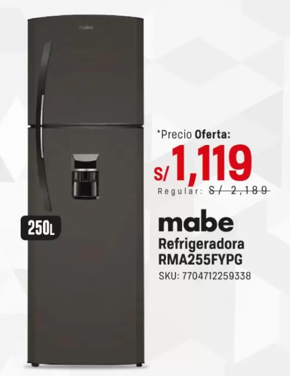 Mabe - Refrigeradora RMA255FYPG