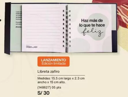 PTS - Libreta zafiro
