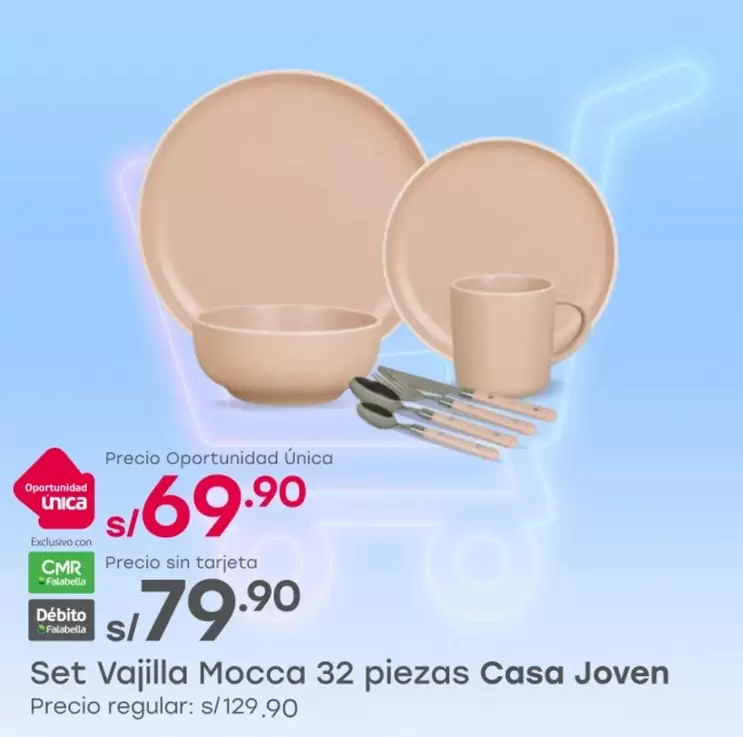 Casa Joven - Set Vajilla Mocca 32 piezas