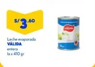 Leche evaporada