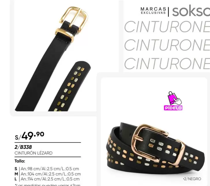 CINTURON LEZARD