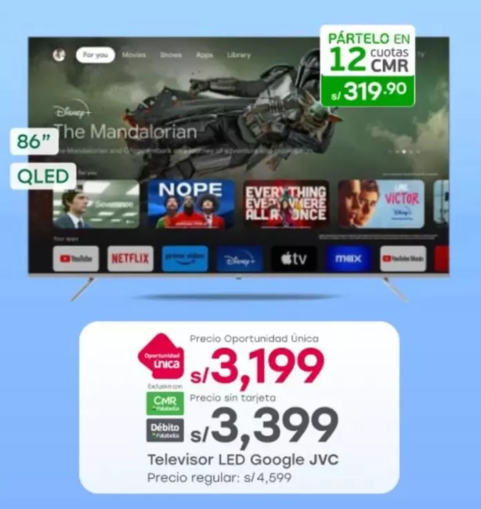 JVC - Televisor LED Google