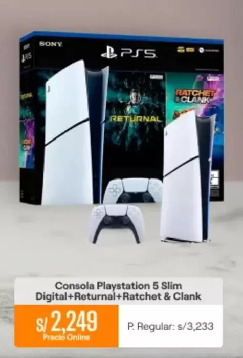Sony - Playstation 5 Slim Digital+Returnal+Ratchet & Clank