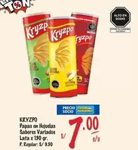 Papas en Hojuelas Sabores Variados