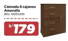 Cómoda 4 cajones Amarulla